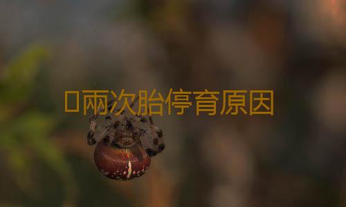 兩次胎停育原因